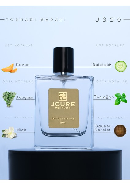 J350 - Taze Baharatlar Meyveli Ferah Fresh Kokulu 50ML Kalıcı Edp Erkek Parfüm