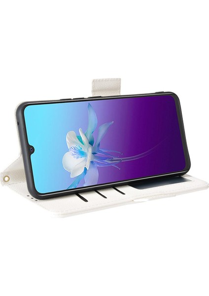 Vivo V20 Yan Toka Manyetik Kart Yuvaları Için Kılıf Tutucu Cüzdan Pu Deri (Yurt Dışından) modelleri