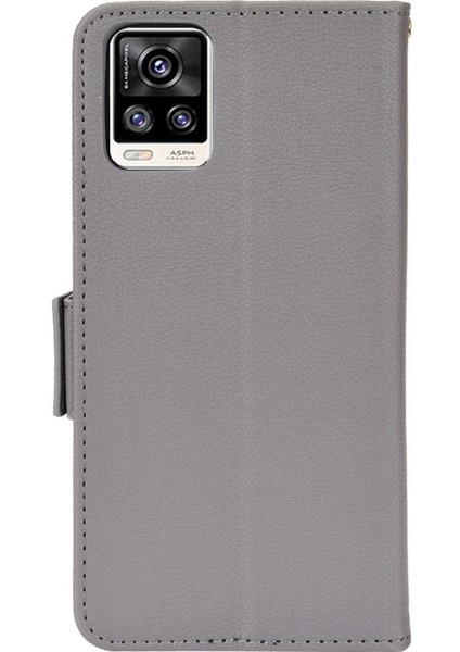 Vivo V20 Yan Toka Manyetik Kart Yuvaları Için Kılıf Tutucu Cüzdan Pu Deri (Yurt Dışından) fiyatları