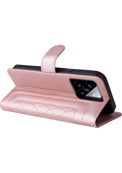 Xiaomi 14 5g Için Flip Case Deri Çanta Basit Iş Darbeye Çevir (Yurt Dışından)