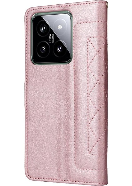 Xiaomi 14 5g Için Flip Case Deri Çanta Basit Iş Darbeye Çevir (Yurt Dışından)
