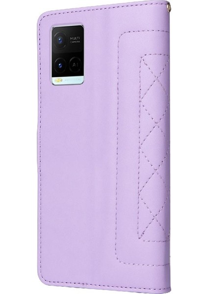 Vivo Y21 Için Flip CASE/Y33S Basit Iş Flip Kapak Kılıf Cüzdan (Yurt Dışından) indirimleri