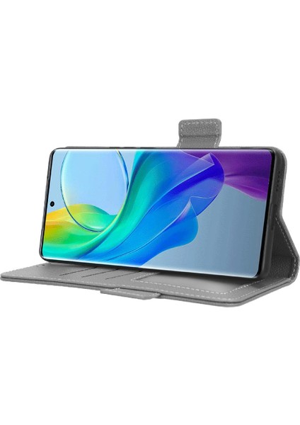 Vivo V29 Lite 5g Için Kılıf Pu Deri Yan Toka Kart Yuvaları Tutucu Cüzdan (Yurt Dışından)