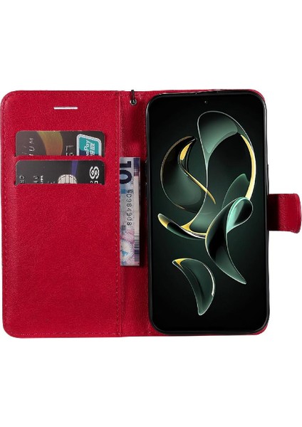 Manyi Mall Kart Yuvası ile Xiaomi Redmi K60 Ultra Yüksek Kaliteli Deri Için Flip Case (Yurt Dışından)