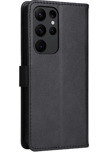 Samsung Galaxy S23 Ultra Klasik Düz Renk Iş Cüzdan Için Flip Case (Yurt Dışından) fırsatları
