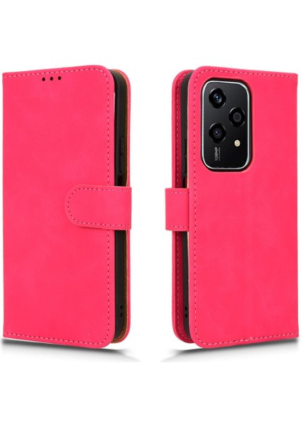Kart Tutucu Kickstand Deri Folio Flip ile Onur 200 Lite Için Kılıf (Yurt Dışından)
