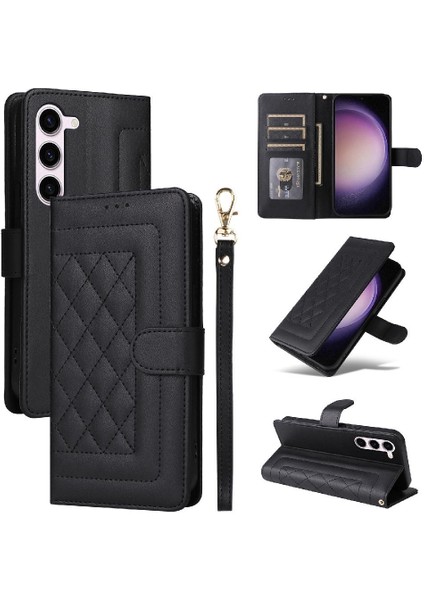 Samsung Galaxy S23 Cüzdan Basit Iş Deri Kılıf Flip Case Için Flip Case (Yurt Dışından)