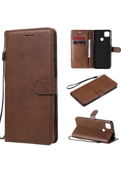 Kart Yuvası ile Xiaomi Redmi 9c Için Flip Case Iş Cüzdan Telefon Kılıfı (Yurt Dışından)