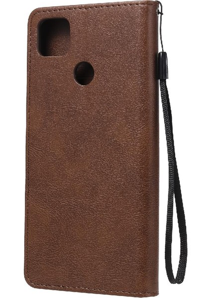 Kart Yuvası ile Xiaomi Redmi 9c Için Flip Case Iş Cüzdan Telefon Kılıfı (Yurt Dışından)