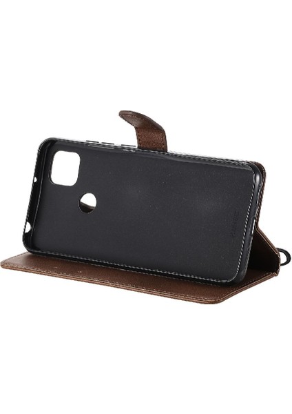 Kart Yuvası ile Xiaomi Redmi 9c Için Flip Case Iş Cüzdan Telefon Kılıfı (Yurt Dışından)