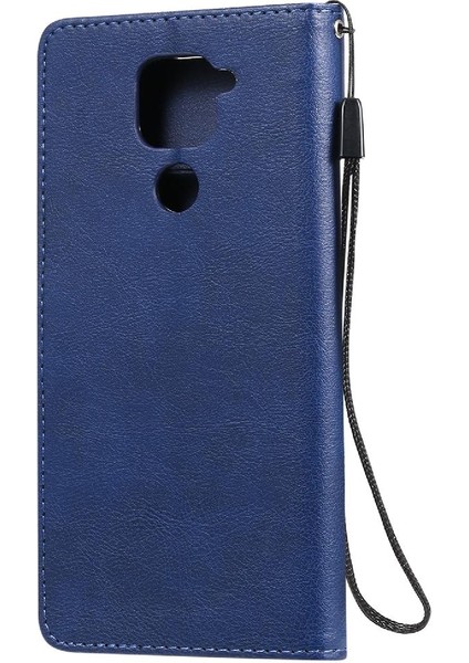 Xiaomi Redmi Not 9 Için Flip Case Klasik Düz Renk Iş Cüzdan Kılıf (Yurt Dışından)