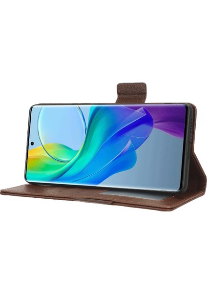 Vivo V29 Lite 5g Için Kılıf Pu Deri Yan Toka Kart Yuvaları Tutucu Cüzdan (Yurt Dışından)