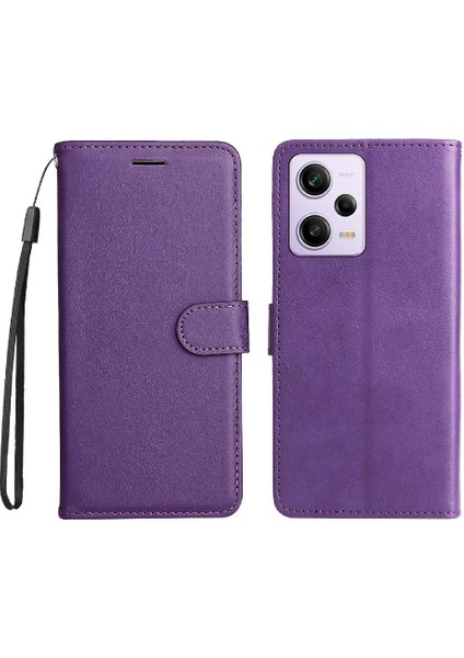 Xiaomi Poco X5 Pro 5g Için Flip Case Klasik Düz Renk Iş Cüzdan (Yurt Dışından)