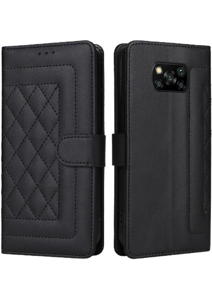 Xiaomi Poco X3 Nfc Cüzdan Flip Kapak Için Flip Case Basit Iş Deri (Yurt Dışından)