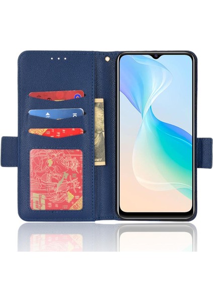 Vivo Y21/Y21S/Y33S Pu Deri Kart Yuvaları Tutucu Cüzdan Manyetik (Yurt Dışından) fırsatları