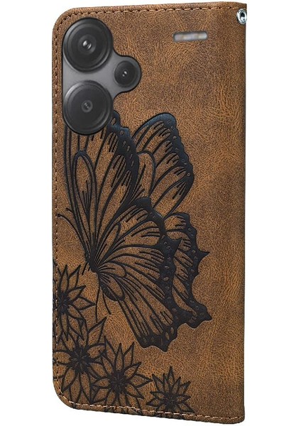 Xiaomi Redmi Için Not 13 Pro Artı Deri Cüzdan Büyük Kelebek Flip (Yurt Dışından)