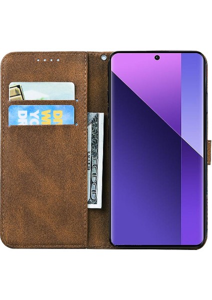 Xiaomi Redmi Için Not 13 Pro Artı Deri Cüzdan Büyük Kelebek Flip (Yurt Dışından)