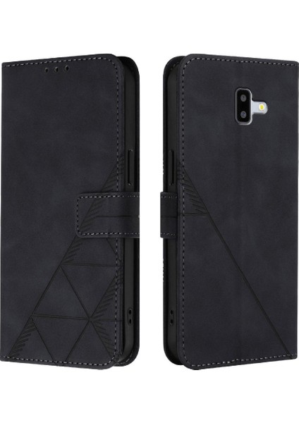 Samsung Galaxy J6 Artı Flip Folio Kitap Koruyucu Cüzdan Kapak Pu (Yurt Dışından)