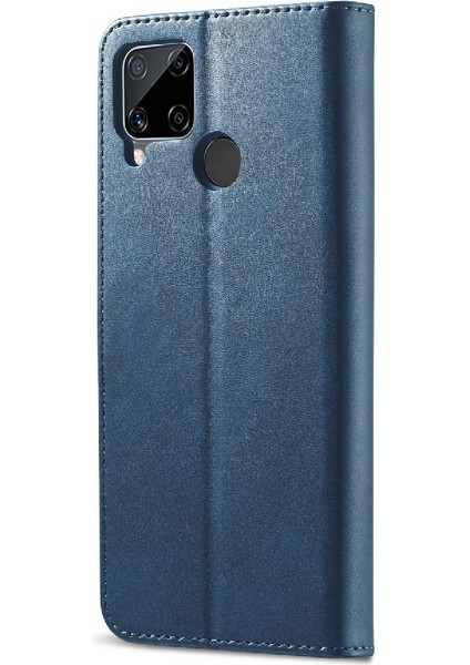 Realme C15/C12/C25 Kart Yuvaları Cüzdan Buzağı Doku Yatay Için Kılıf (Yurt Dışından) fiyatları