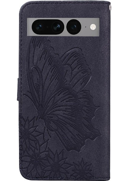 Google Piksel 7 Pro Büyük Kelebek Kickstand Koruyucu Deri Için Kılıf (Yurt Dışından)
