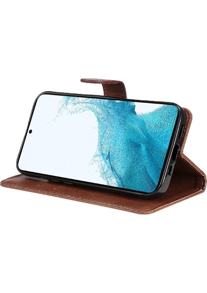 Samsung Galaxy S23 Artı Yüksek Kaliteli Deri Iş Cüzdan Için Flip Case (Yurt Dışından)