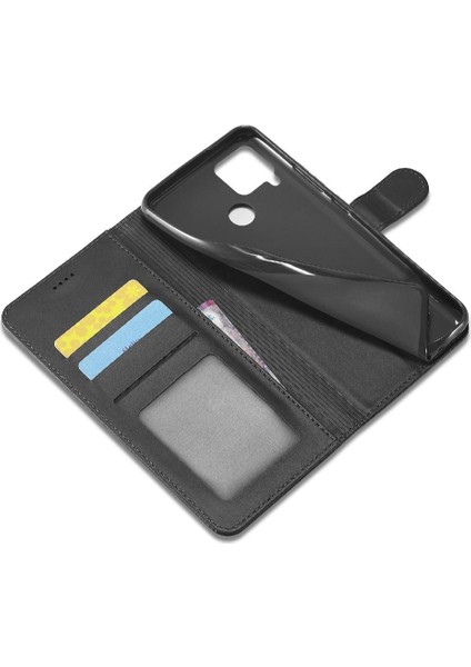Realme C15/C12/C25 Kart Yuvaları Cüzdan Buzağı Doku Yatay Için Kılıf (Yurt Dışından) indirimleri