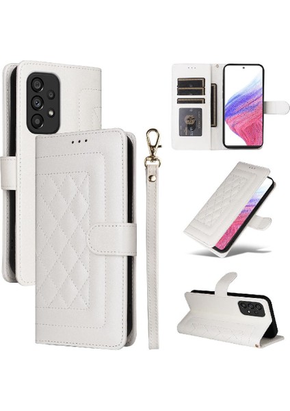 Samsung Galaxy A53 Basit Iş Için Flip Case Kapak Cüzdan Kılıf (Yurt Dışından)
