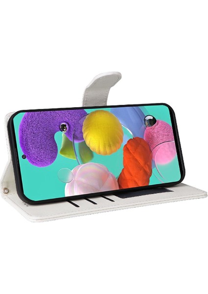 Manyi Mall Samsung Galaxy A51 Cüzdan Için Flip Case Basit Iş Darbeye Dayanıklı Kapak (Yurt Dışından)