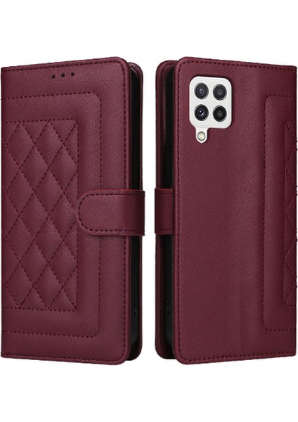 Samsung Galaxy A22 4g Için Flip Case Basit Iş Kapak Deri (Yurt Dışından)