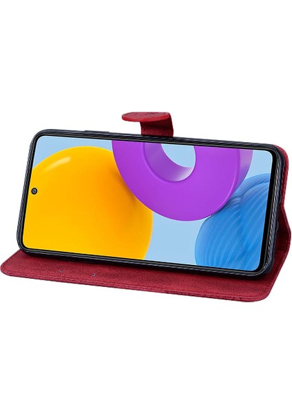 Samsung Galaxy M52 5g Için Kılıf Kart Yuvası Standı Deri ile Büyük Kelebek (Yurt Dışından)