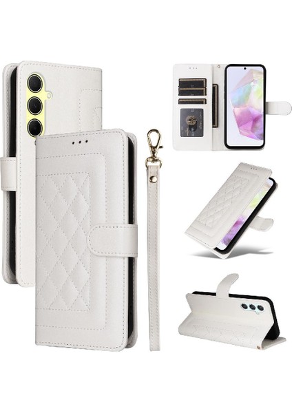 Samsung Galaxy A35 Flip Kapak Için Flip Case Darbeye Basit Iş (Yurt Dışından)