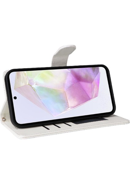 Samsung Galaxy A35 Flip Kapak Için Flip Case Darbeye Basit Iş (Yurt Dışından)