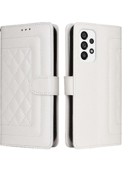 Samsung Galaxy A73 5g Için Flip Case Cüzdan Deri Kılıf Basit Iş (Yurt Dışından)