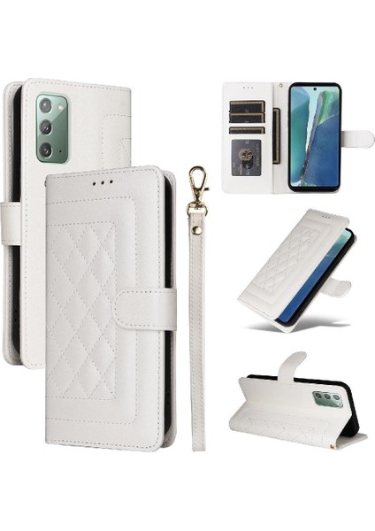 Samsung Galaxy Not 20 Için Flip Case Cüzdan Basit Iş Kapak Çevirin (Yurt Dışından)