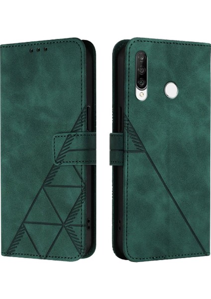 Huawei P30 Lite Için Kılıf Cüzdan Kapak Kredi Kartı Tutucu Flip Folio Kitap (Yurt Dışından)