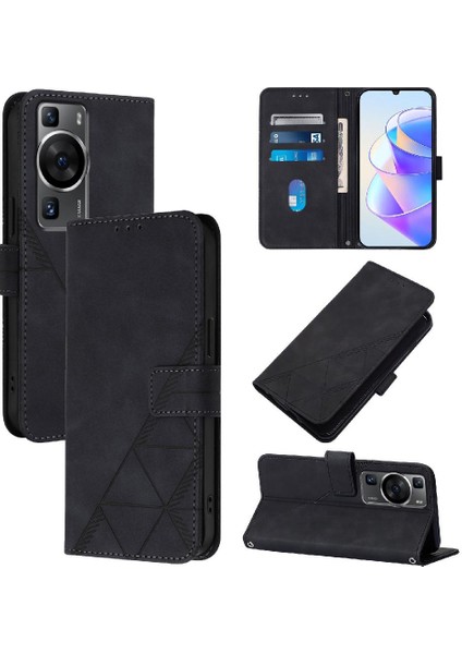 Huawei P60/P60 Pro Pu Deri Cüzdan Kapak Flip Folio Kitap Kredi (Yurt Dışından)