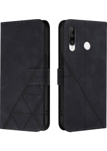 Huawei P30 Lite Için Kılıf Cüzdan Kapak Kredi Kartı Tutucu Flip Folio Kitap (Yurt Dışından)