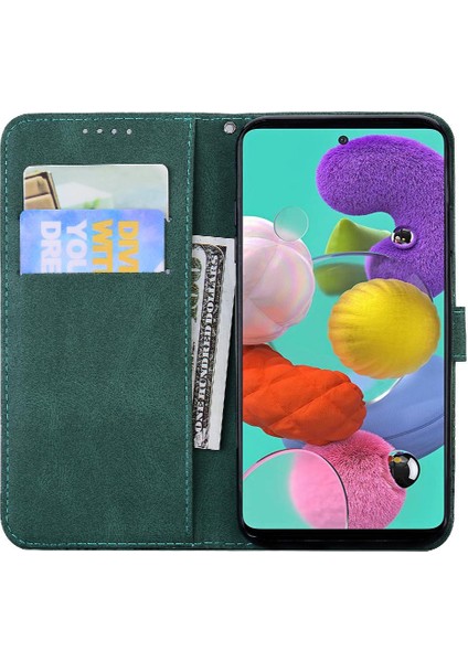 Samsung Galaxy Için Kılıf A52S 5g Deri Cüzdan Kickstand Koruyucu Büyük (Yurt Dışından)