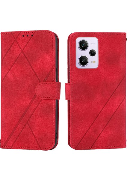 Xiaomi Redmi Not 12 Için Filp Durumda 5G/12R Pro Pu Deri Kayış Tam Anti (Yurt Dışından)