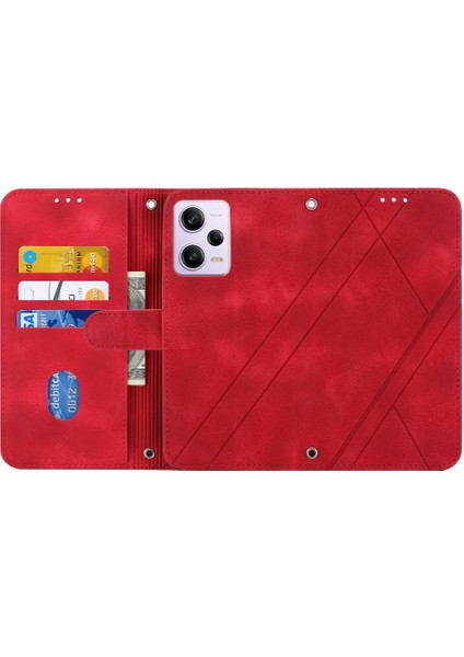 Xiaomi Redmi Not 12 Için Filp Durumda 5G/12R Pro Pu Deri Kayış Tam Anti (Yurt Dışından)