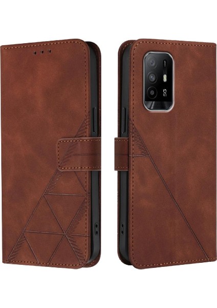 Oppo Için Kılıf A74 4G/A95 4g Cüzdan Kapak Pu Deri Kredi Kartı Tutucu (Yurt Dışından)
