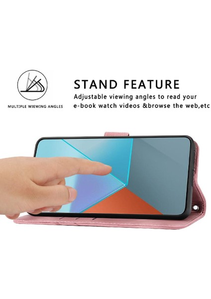 Xiaomi Redmi Not 13 Için Filp Durumda 5g Kickstand Kredi Kartı Tutucu Pu Anti (Yurt Dışından)