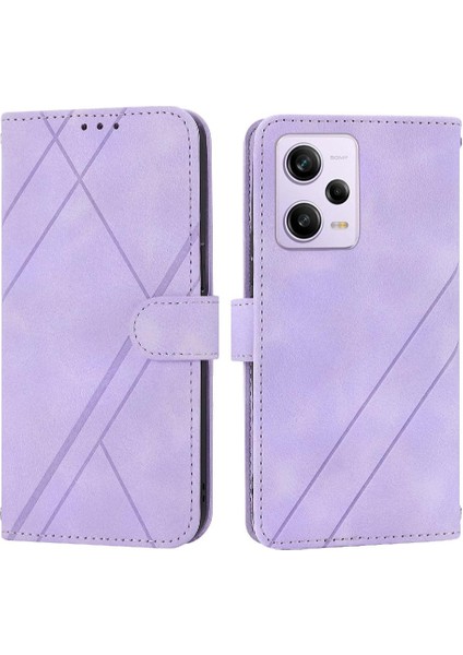 Xiaomi Redmi Not 12 Için Filp Durumda 5G/12R Pro Pu Deri Kayış Tam Anti (Yurt Dışından)