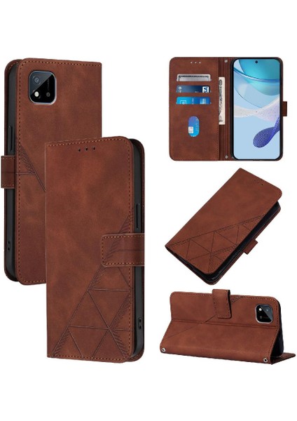 Realme C21 Için KILIF/C20 Kredi Kartı Tutucu Cüzdan Kapak Flip Folio Kitap Pu (Yurt Dışından)