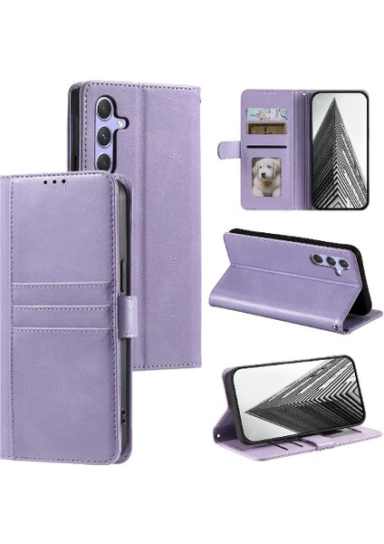 Manyi Mall Samsung Galaxy A15 Için Flip Case 4g/5g Kickstand 6 Kart Yuvaları Pu Deri (Yurt Dışından)