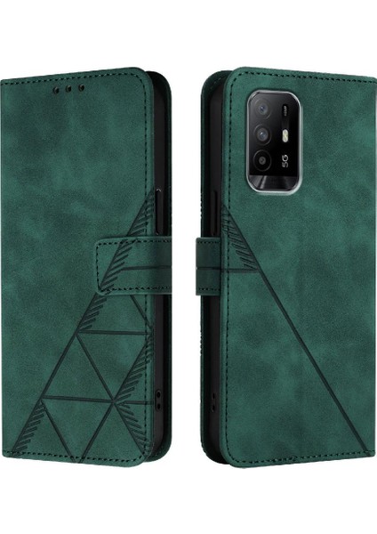 Oppo Için Kılıf A74 4G/A95 4g Cüzdan Kapak Pu Deri Kredi Kartı Tutucu (Yurt Dışından)