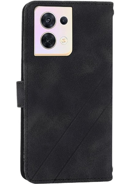 Oppo Filp 8 Pro 5g Anti Scratch Için Kickstand Durumda Tam Koruma Pu (Yurt Dışından)