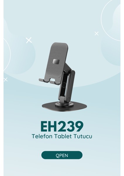 EH239 360° Ayarlanabilir Katlanabilir Masaüstü Telefon Tutucu