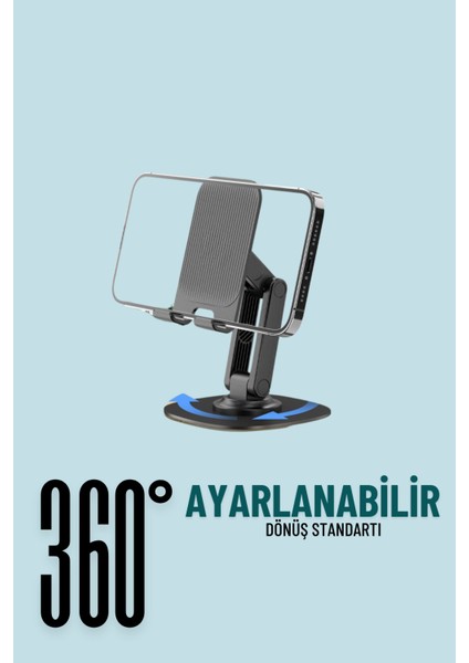 EH239 360° Ayarlanabilir Katlanabilir Masaüstü Telefon Tutucu