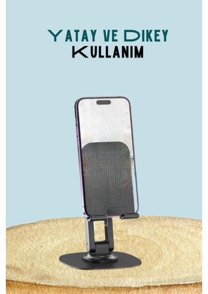 EH239 360° Ayarlanabilir Katlanabilir Masaüstü Telefon Tutucu